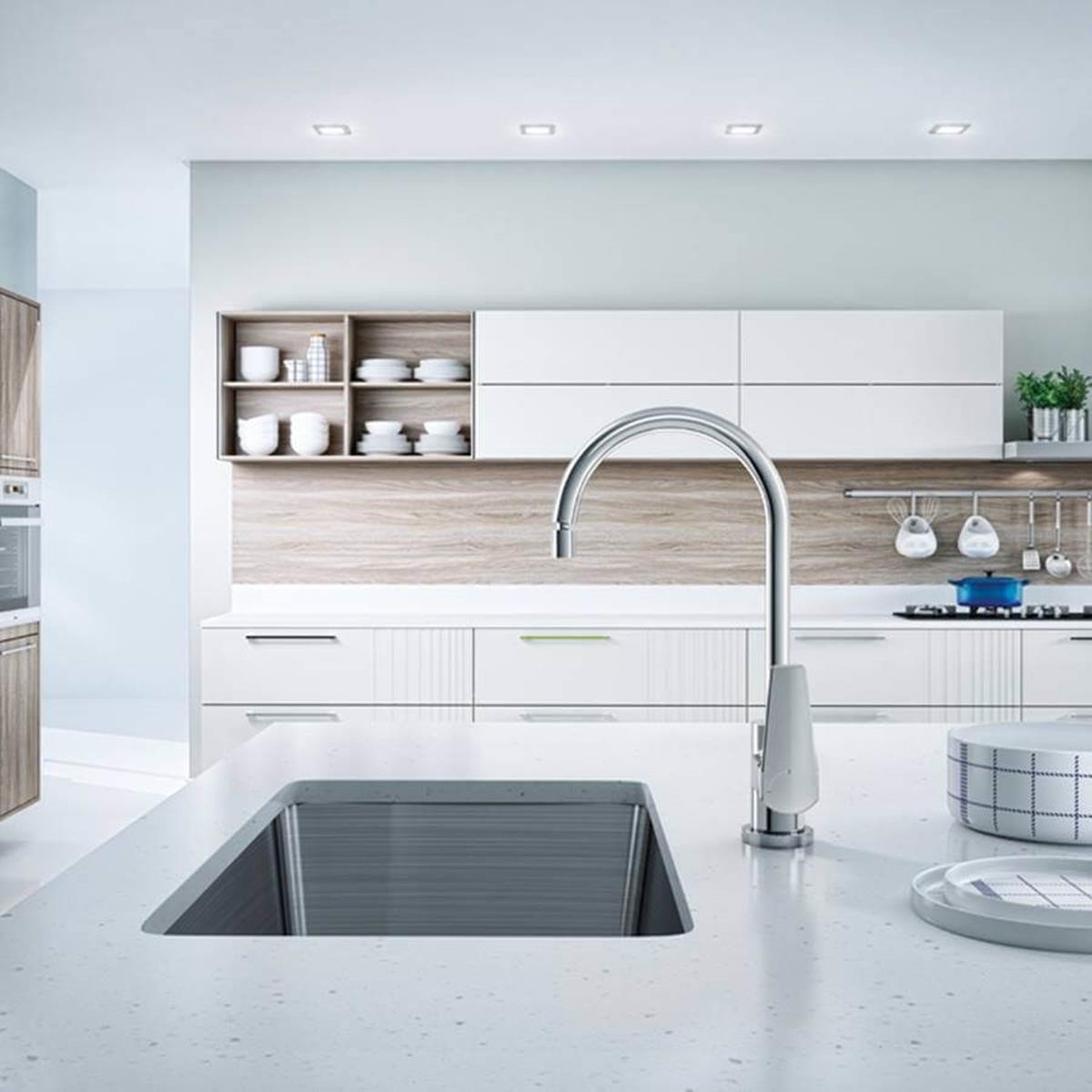 Misturador monocomando Docol com design atual e robusto