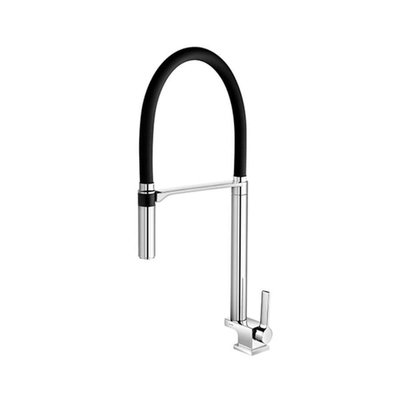 Torneira Cozinha Bancada Bica Alta Docol Doc Preto/Cromado - 00738957