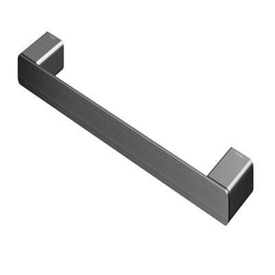 Porta Toalha Rosto Docol Flat Grafite Escovado - 01013670