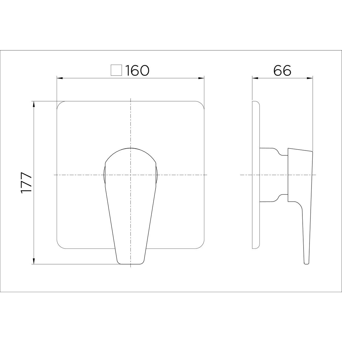 Detalhes do acabamento Docol Lift