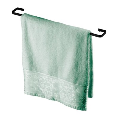 porta toalha fechado 60cm evoluzione future 2308 preto fosco