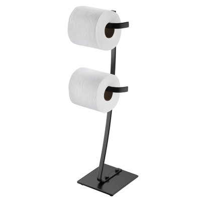 suporte para papel higienico de chao evoluzione future 2371 preto fosco 2