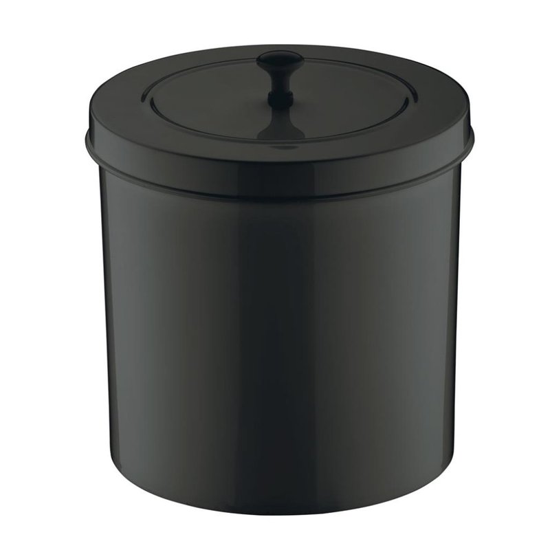 lixeira plastica com tampa 5 litros colore future 551 preto