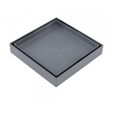 Ralo Quadrado Oculto Anti-Inseto ABS Astra 10x10cm Cinza