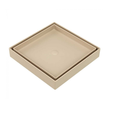 Ralo Quadrado Oculto Anti-Inseto ABS Astra 10x10cm Bege