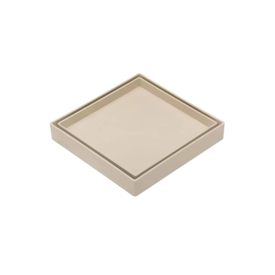Ralo Quadrado Oculto Anti-Inseto  ABS Astra 15x15cm Bege