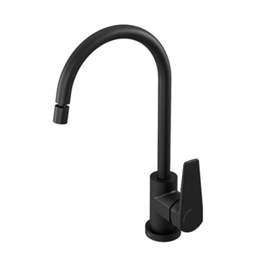 Torneira Monocomando Cozinha Bancada Bica Alta Docol Lift Onix Preto Fosco