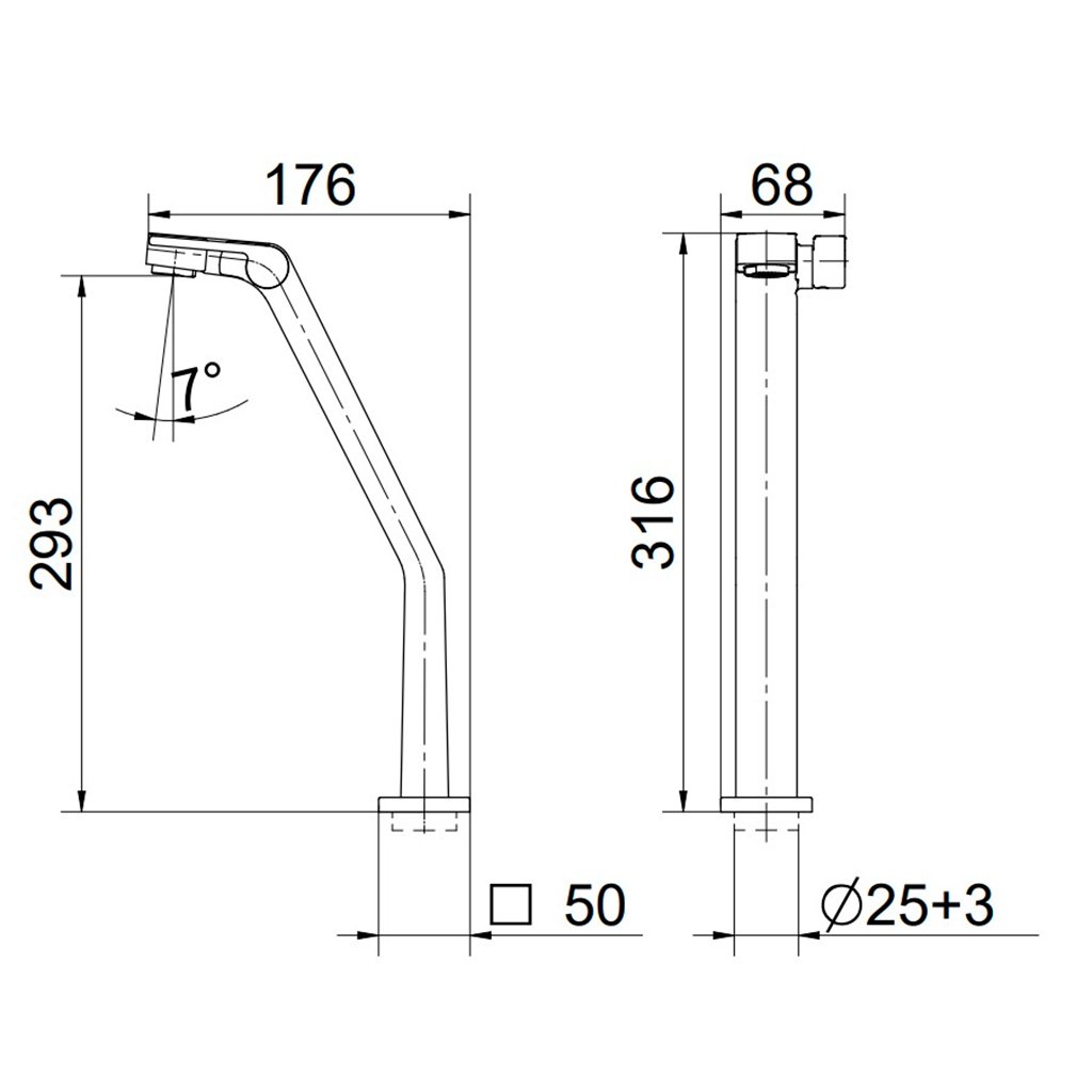Detalhes da torneira DocolStillo
