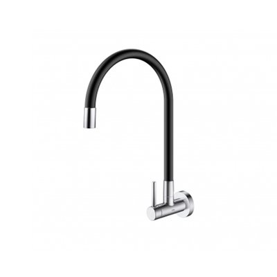 Torneira Cozinha Parede Bica Alta Docolspice Preto/Cromado - 00904857
