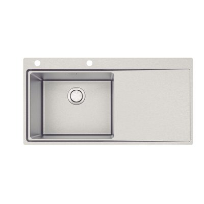 Cuba Sobrepor Tramontina Design Collection Smooth 1C 50 Plus EX Inox  Acab. Scotch Brite 100x52 cm