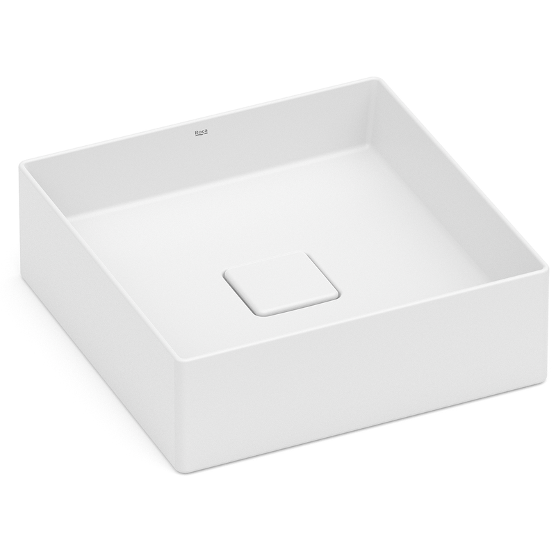 Cuba de Apoio Roca Terra 35 x 35 cm T4 Branco Fosco