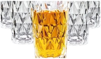 Conjunto de Copo de Vidro Diamond 260ml de Capacidade