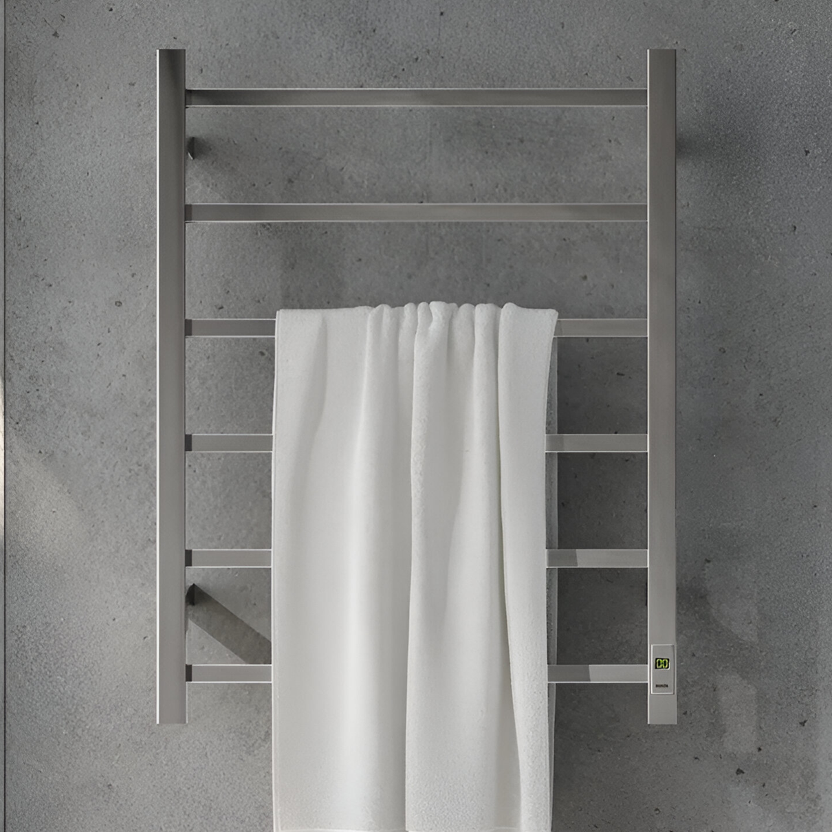 Lixeira Inox Luz Slim em uso