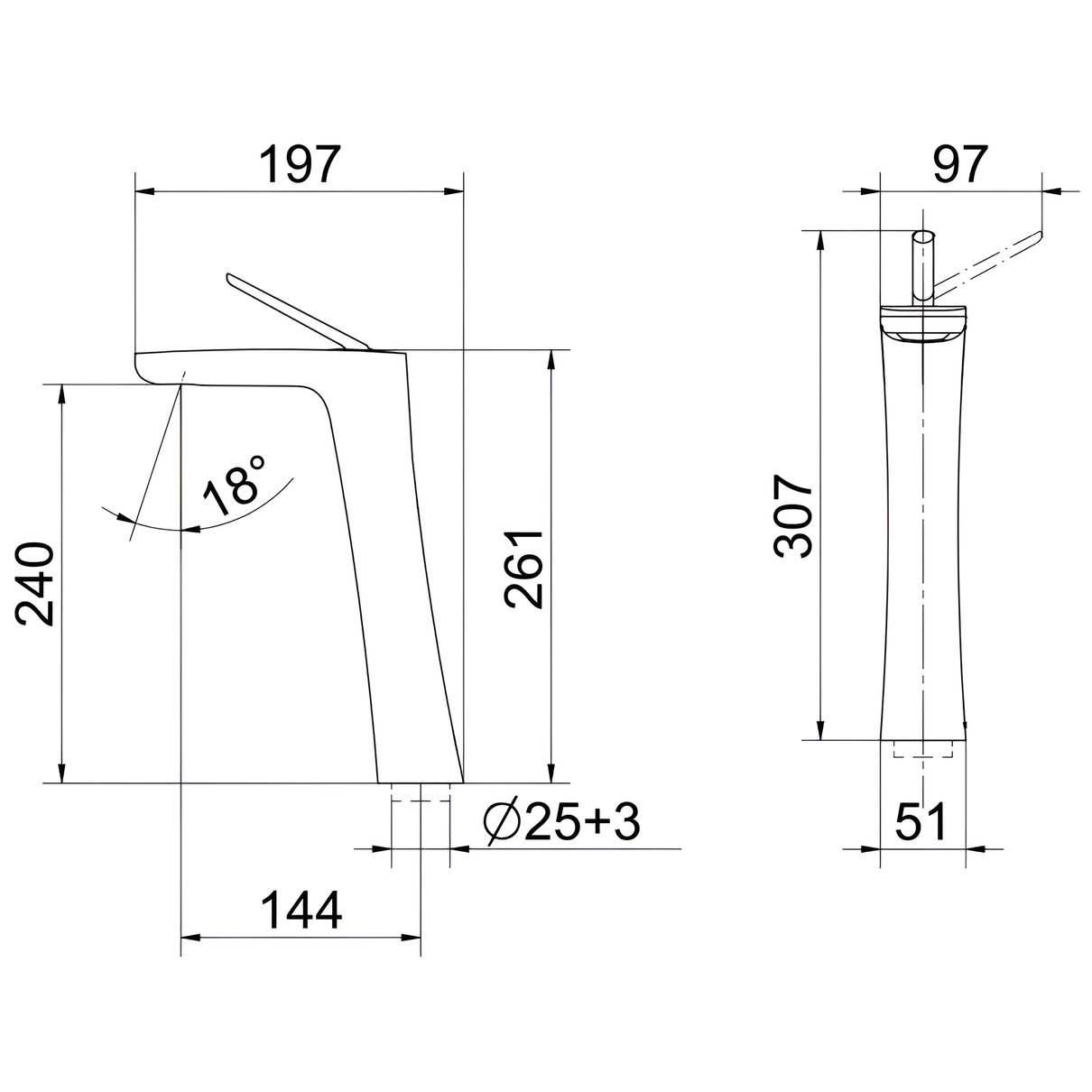 Torneira Docol Kaila com acabamento cromado