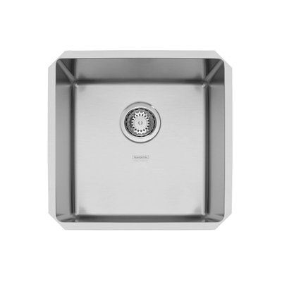 Cuba de Embutir em Aço Inox Acetinado com Válvula Tramontina Quadrum 40U 40x40cm Cuba de Embutir em Aço Inox Acetinado com Válvula Tramontina Quadrum 40U 40x40cm