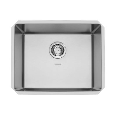 Cuba de Embutir em Aço Inox Acetinado com Válvula Tramontina Quadrum 50U 50x40cm Cuba de Embutir em Aço Inox Acetinado com Válvula Tramontina Quadrum 50U 50x40cm