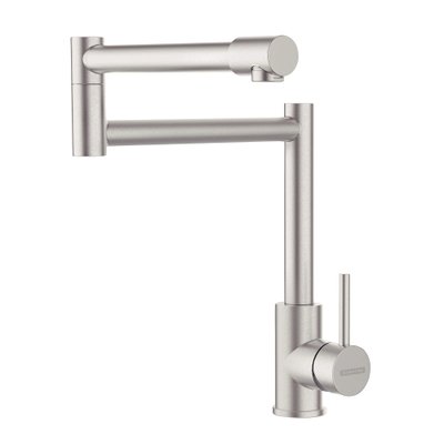 Torneira Monocomando Cozinha Bancada Bica Alta em Aço Inox Tramontina Flexion