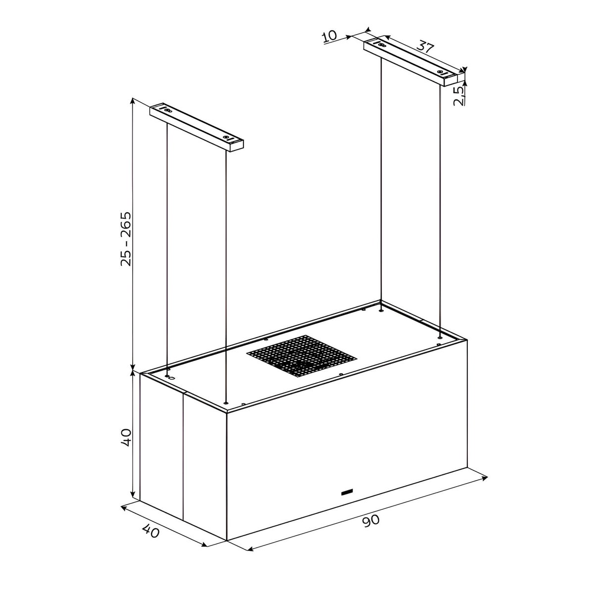 Instala&ccedil;&atilde;o Coifa Cube Isla Silent T Smart