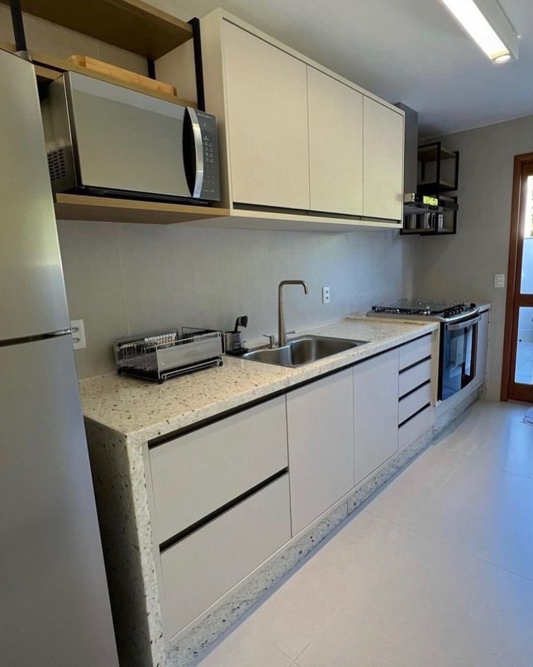 projeto de cozinha linear modelo 3