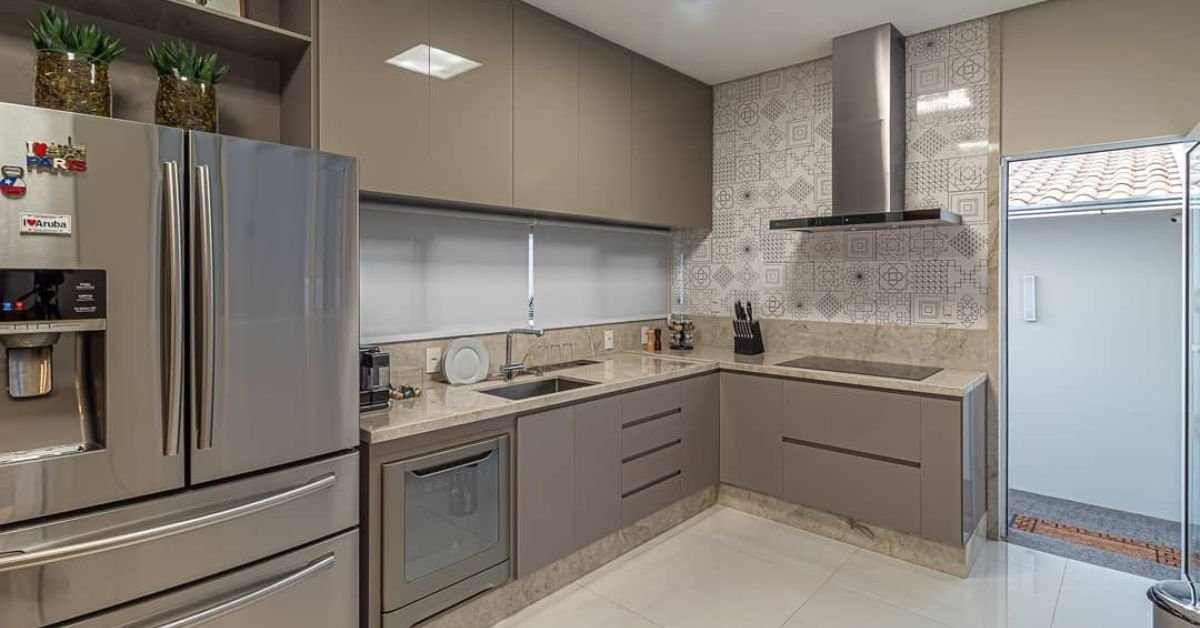 projeto de cozinha em l modelo 4