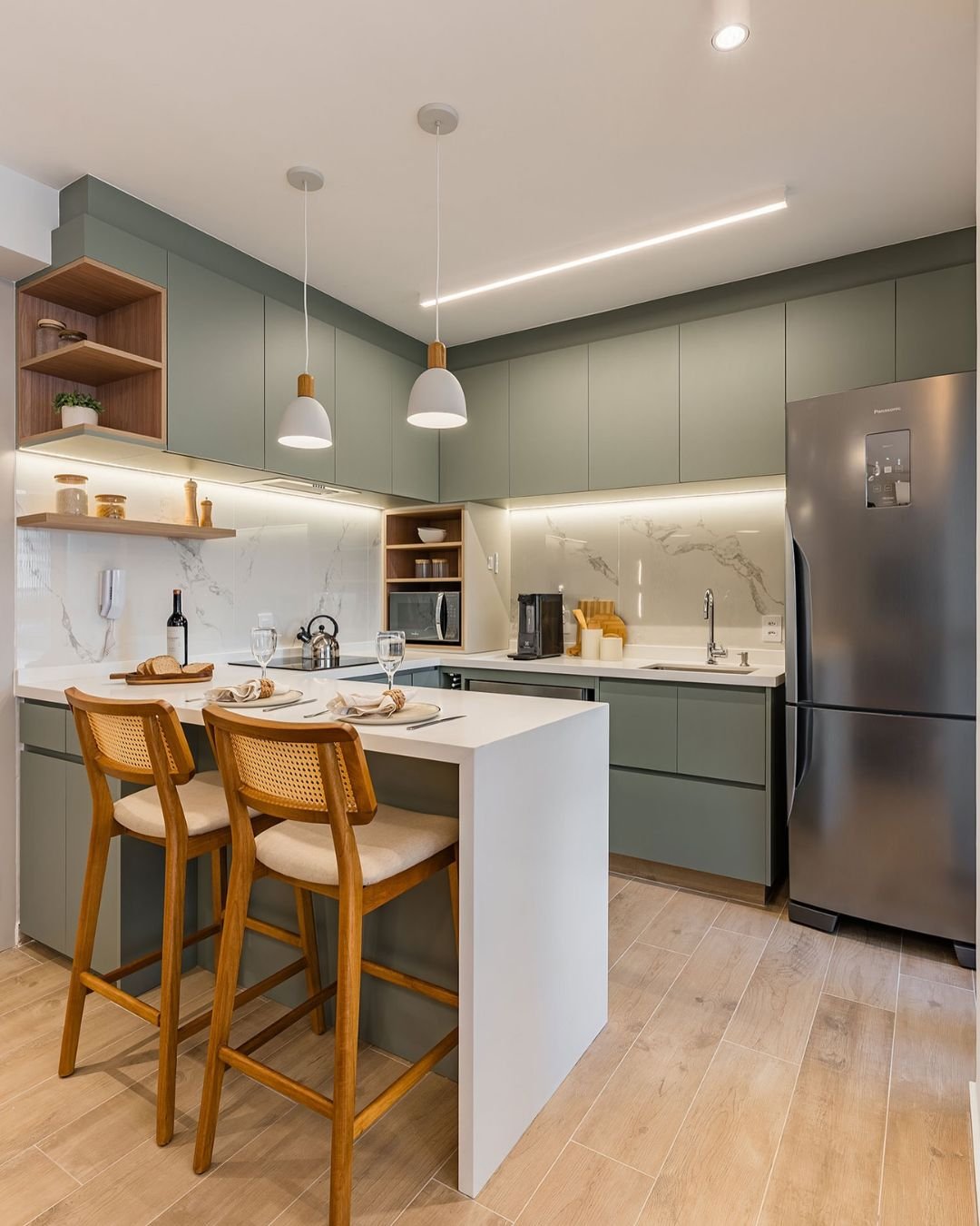 projeto de cozinha em u modelo 5