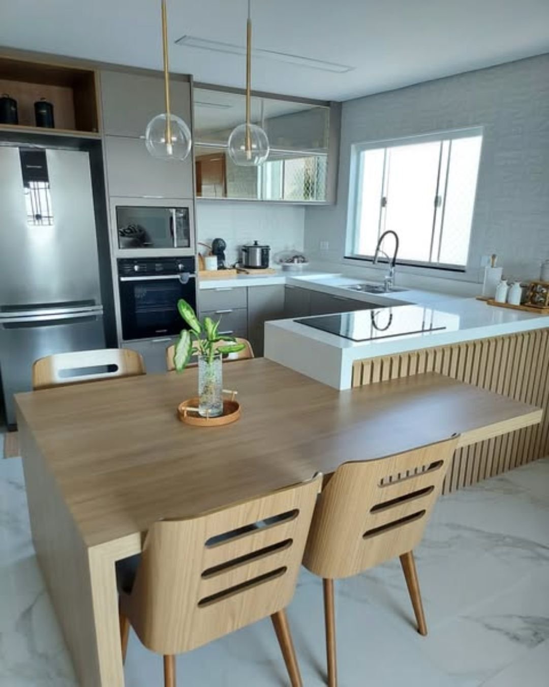 projeto de cozinha em u modelo 1