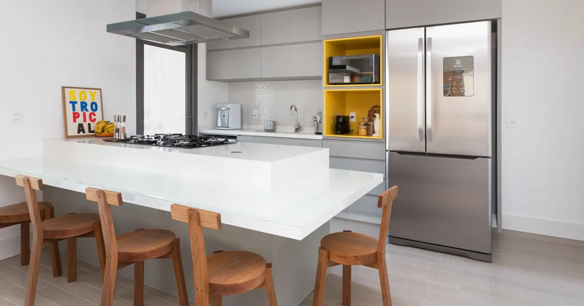 projeto de cozinha com ilha modelo 5