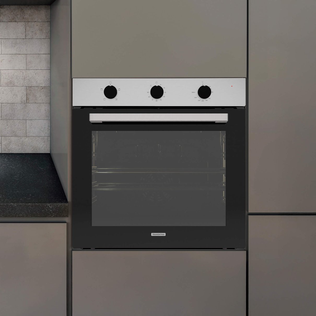 Forno El&eacute;trico de Embutir Tramontina Easy 60 F4 em A&ccedil;o Inox