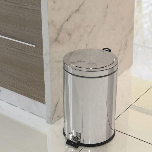 Lixeira Inox Luz Slim Tramontina 5,5 L