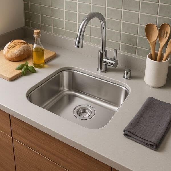 Lixeira Inox Luz Slim Tramontina 5,5 L