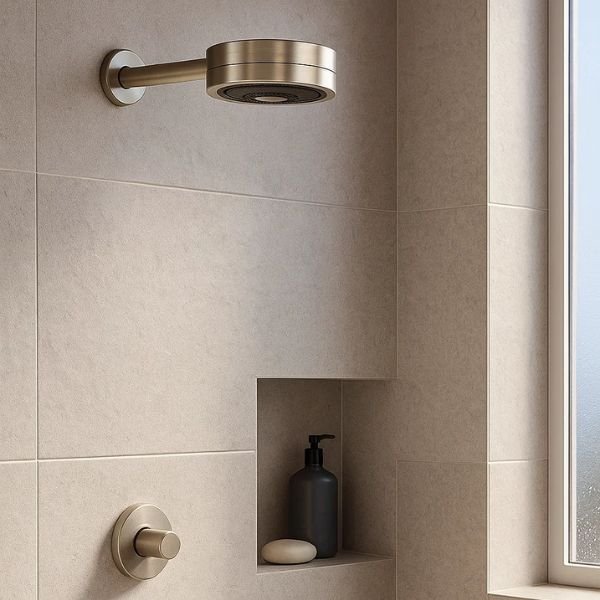 Lixeira Inox Luz Slim em uso