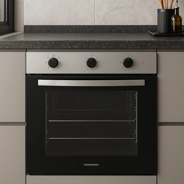 Interior e bandejas do Forno Tramontina Easy 60 F4 74L