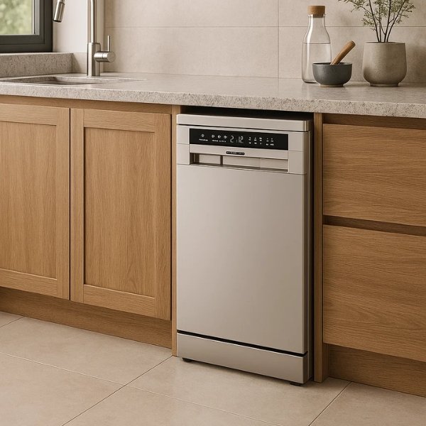 Lava-Lou&ccedil;as Tramontina SB09X 45 instalada em cozinha moderna