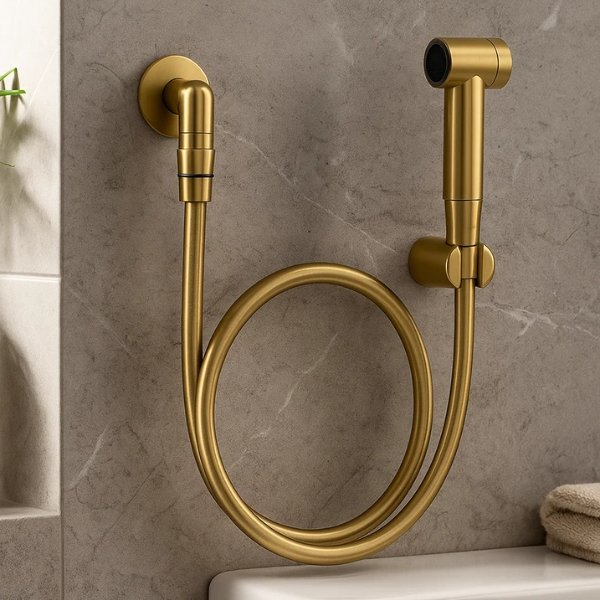 Detalhe do acabamento cromado bin&iacute;quel da Ducha Higi&ecirc;nica Docol Chroma