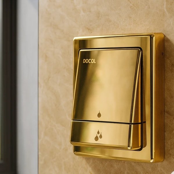 Acabamento de descarga Docol Salv&aacute;gua com design moderno