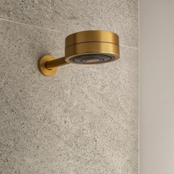 Chuveiro Docol Tecnoshower Ouro Escovado