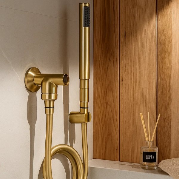 Ducha manual Docol com desviador e design moderno