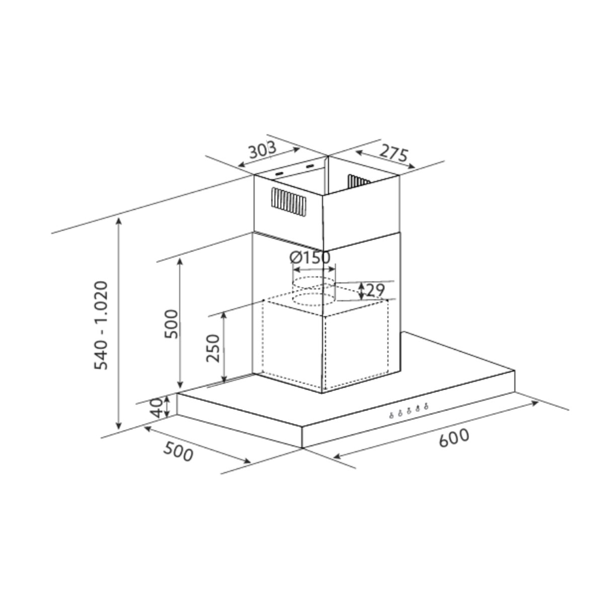 Filtros met&aacute;licos Coifa Invita 80 cm
