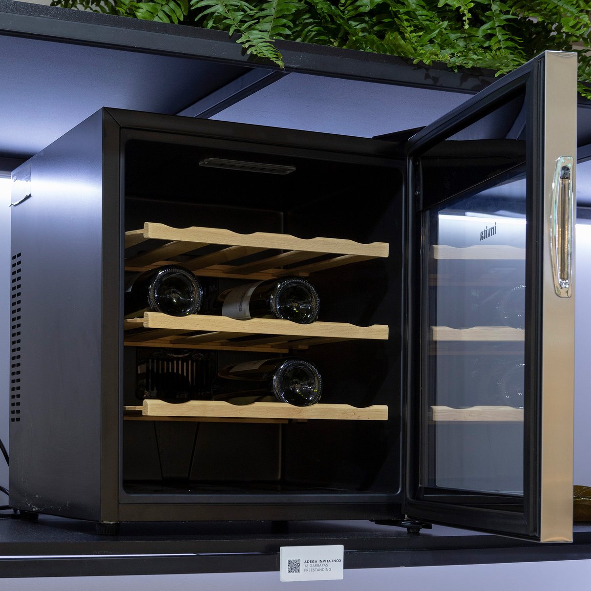 Adega Invita Inox 16 Garrafas freestanding