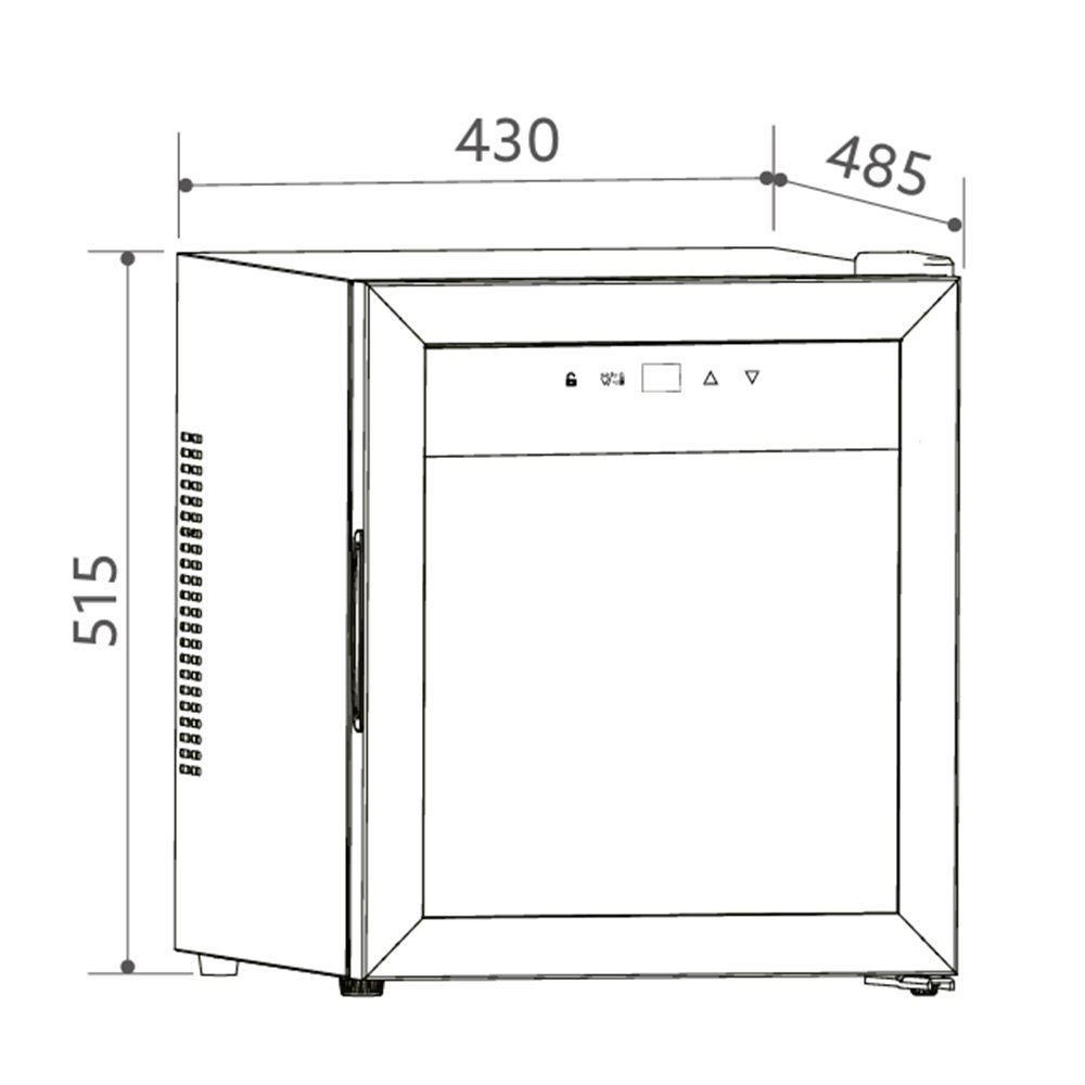 Painel touch e ilumina&ccedil;&atilde;o LED Adega Invita
