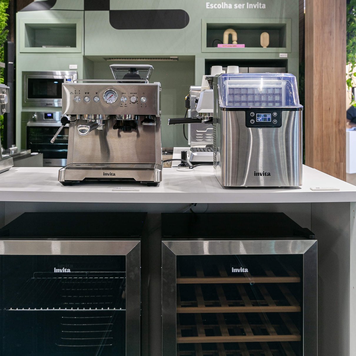 Ice Maker Invita Port&aacute;til Inox