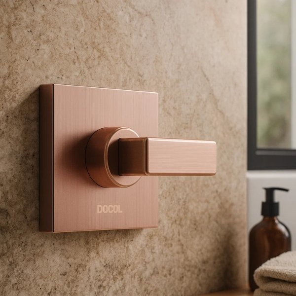 Acabamento Registro Docol Stillo Cobre Escovado