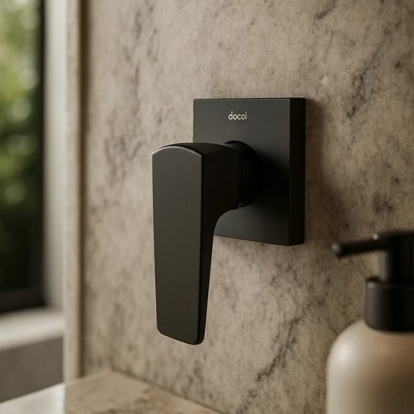 Acabamento Registro Docol Lift Preto Fosco