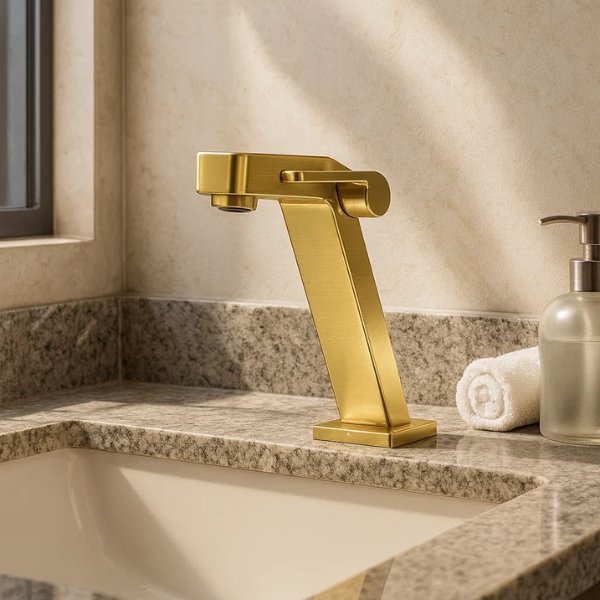 Torneira Docol Stillo Ouro Escovado