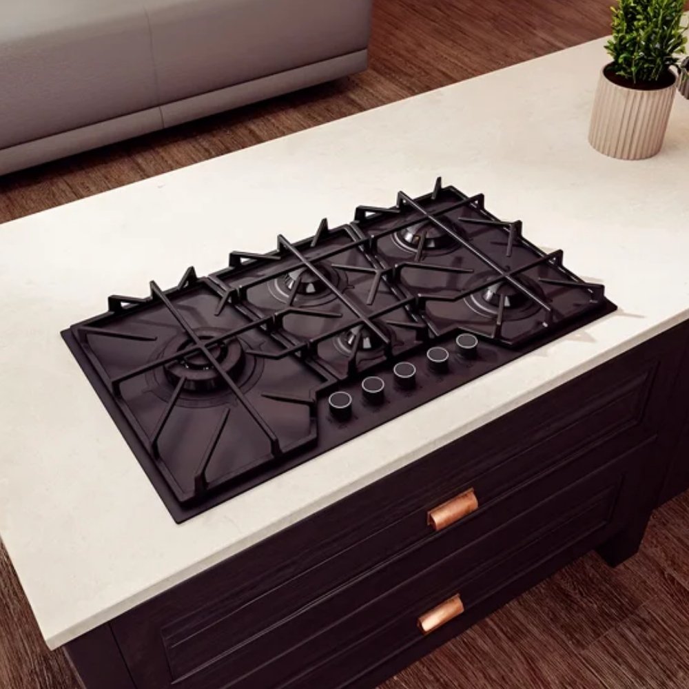 Cooktop Tramontina Penta Glass Full 5GG White 90