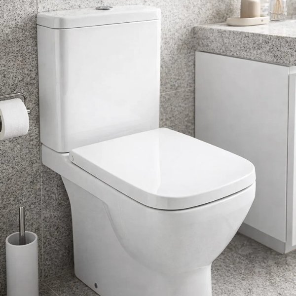 Assento Sanit&aacute;rio Debba Classic Square Branco Roca
