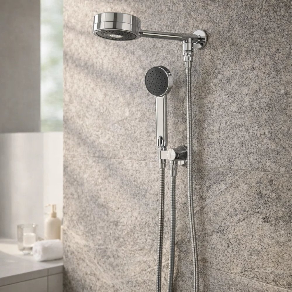 Chuveiro de Parede Docol Technoshower com Desviador Cromado - 01511606