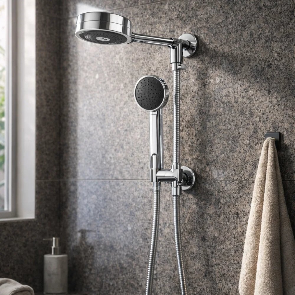 Chuveiro de Parede Docol Technoshower com Desviador Cromado - 01511606