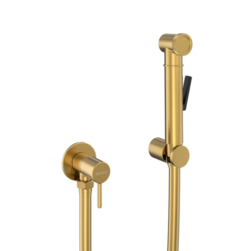 Ducha Higiênica com Registro 7018 Bracci - Ouro Escovado