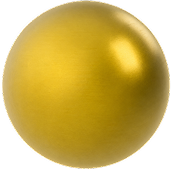 esfera dourado escovado
